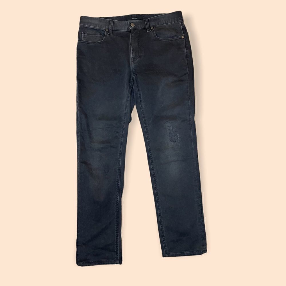 Z Zegna Narrow Deep Grey Denim Jeans